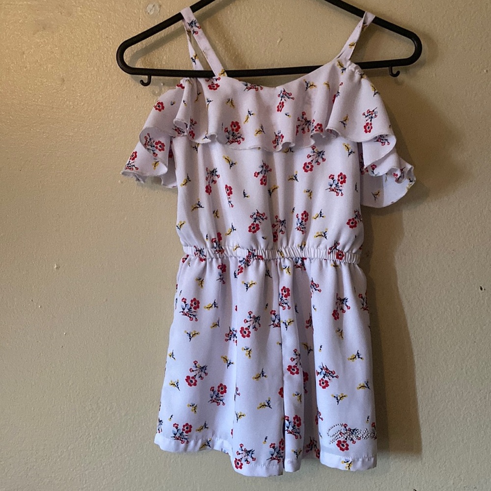 Guess toddler size 6 floral jumpsuit